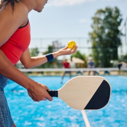people playing pickleball 